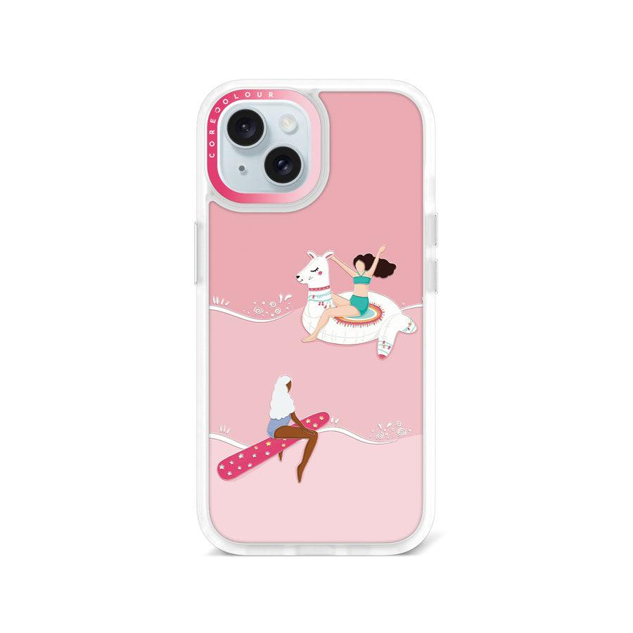 iPhone 15 ピンク色の夏 スマホケース - 株式会社CORECOLOUR