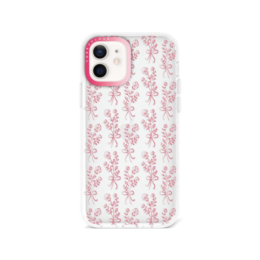 iPhone 12 幸せの花 クリア スマホケース - CORECOLOUR