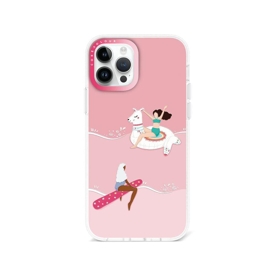 iPhone 12 Pro ピンク色の夏 スマホケース - CORECOLOUR