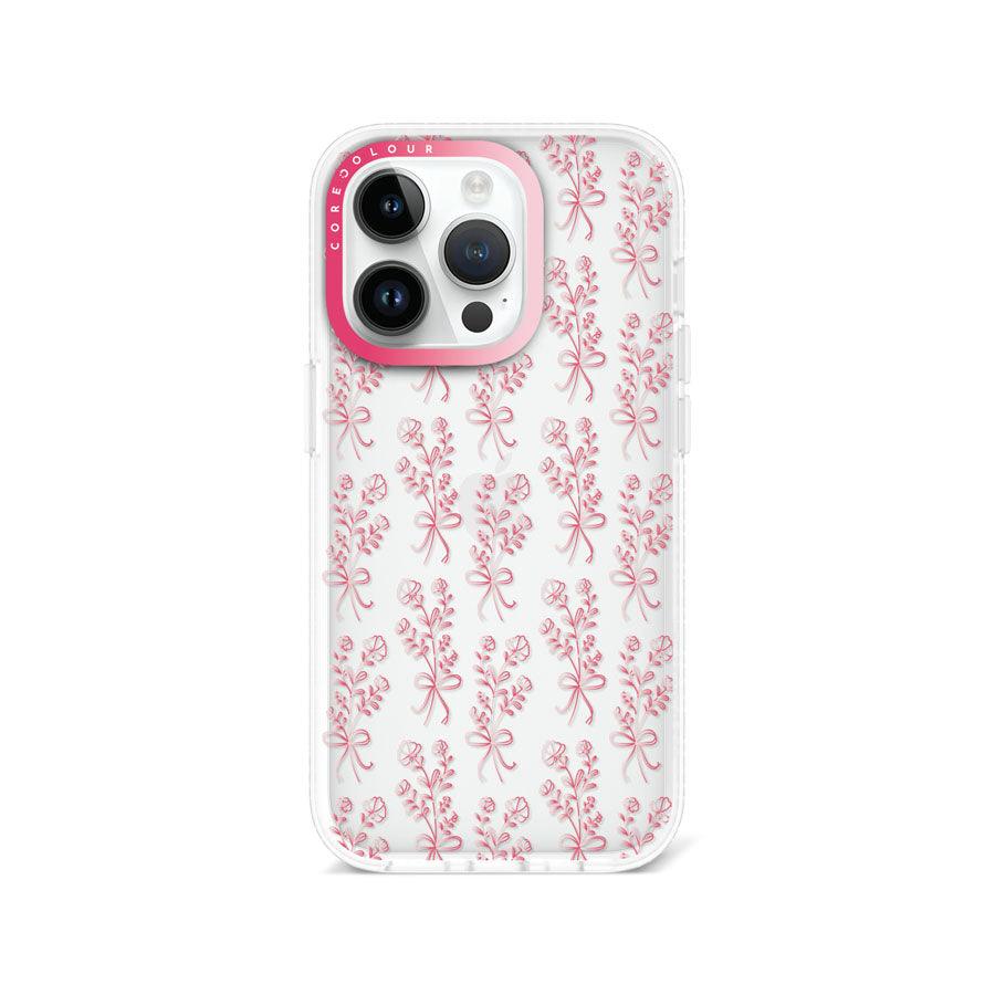 iPhone 14 Pro 幸せの花 クリア スマホケース - CORECOLOUR