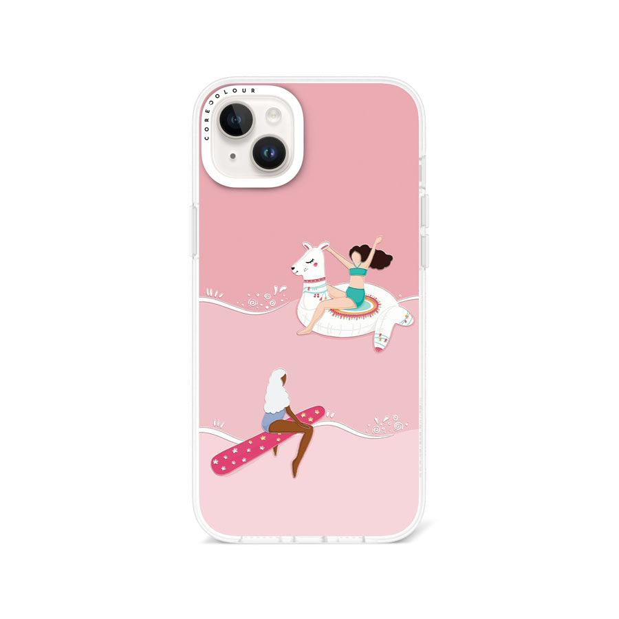 iPhone 14 Plus ピンク色の夏 スマホケース - CORECOLOUR