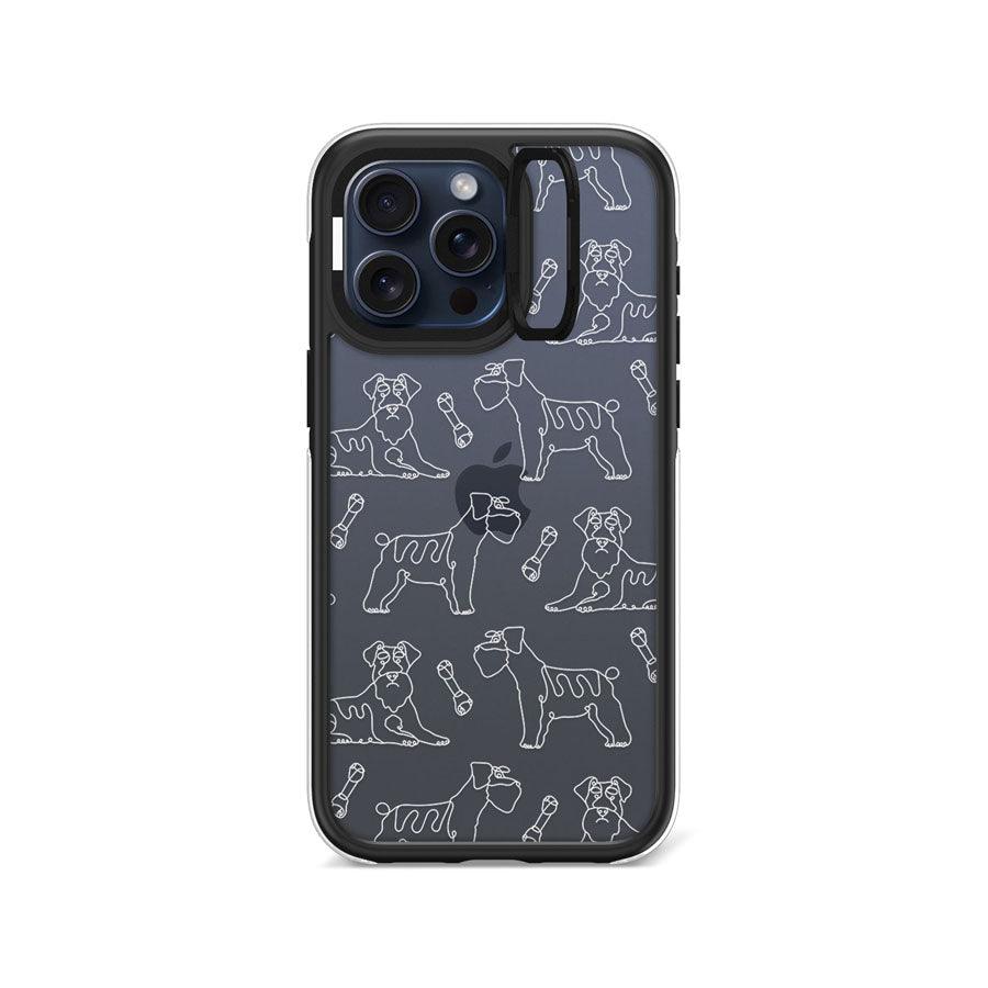 iPhone 15 Pro Max シュナウザー カメラリングスタンド スマホケース - 株式会社CORECOLOUR