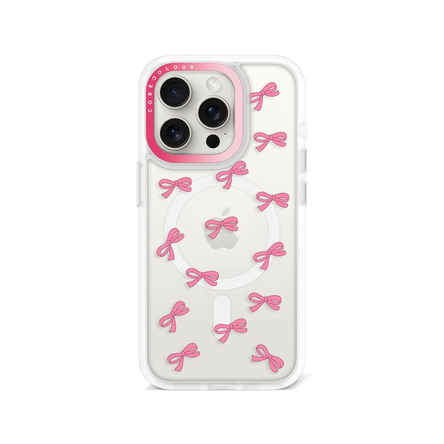 iPhone 15 Pro 可愛いピンクリボン スマホケース - 株式会社CORECOLOUR