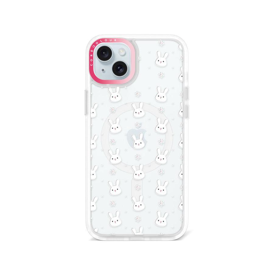 iPhone 15 Plus ウサギとお花 スマホケース - 株式会社CORECOLOUR