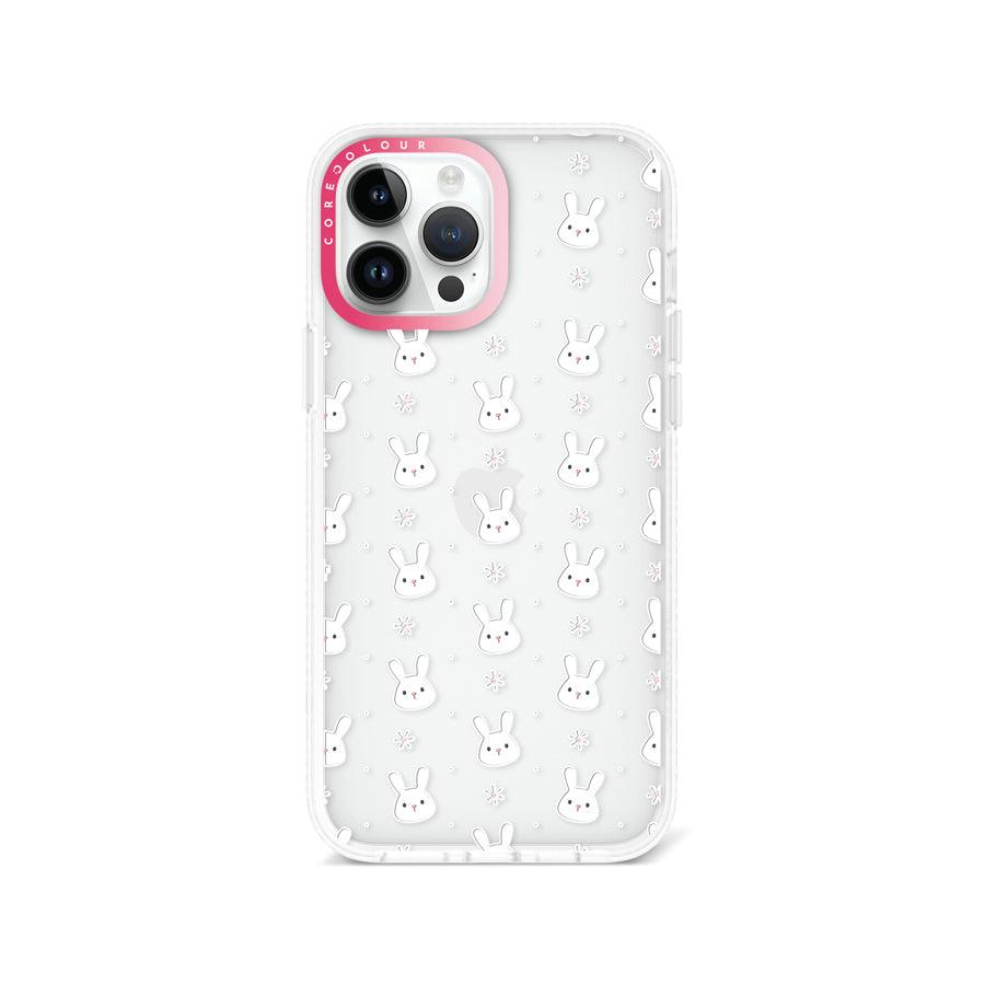 iPhone 13 Pro Max ウサギとお花 スマホケース - CORECOLOUR