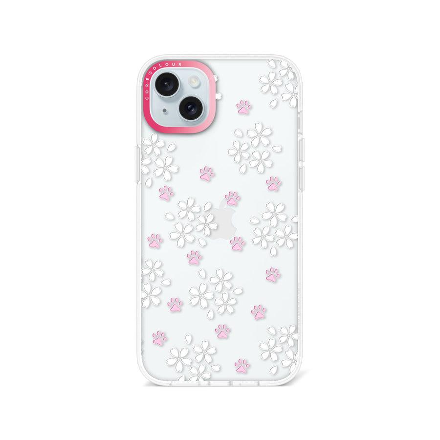 iPhone 14 Plus 桜と猫の肉球 スマホケース - CORECOLOUR