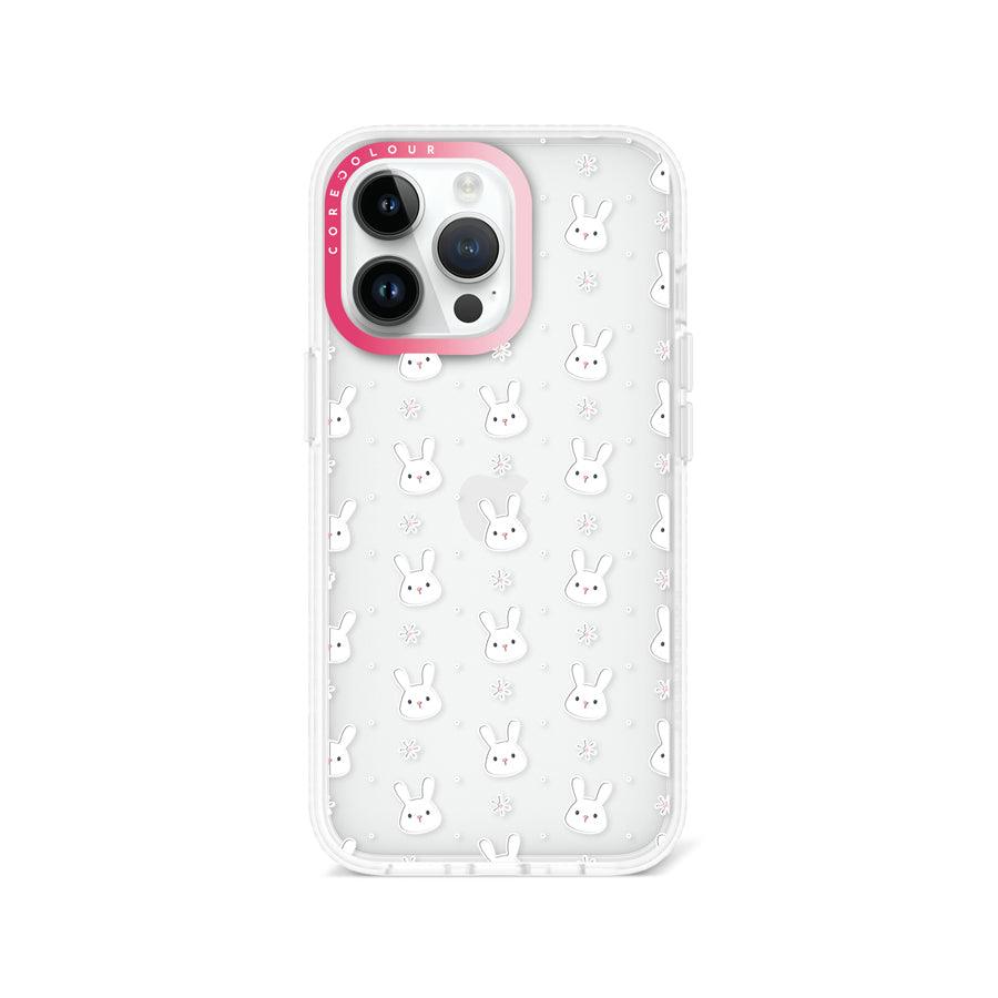 iPhone 13 Pro ウサギとお花 スマホケース - 株式会社CORECOLOUR
