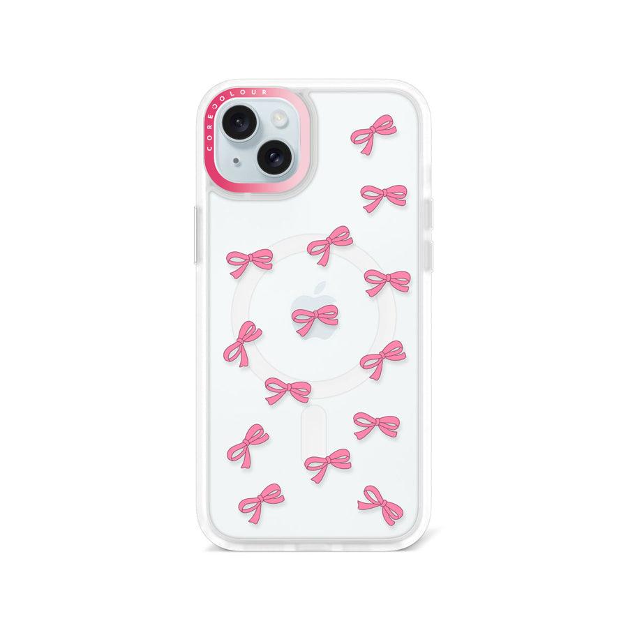 iPhone 15 Plus 可愛いピンクリボン スマホケース - 株式会社CORECOLOUR