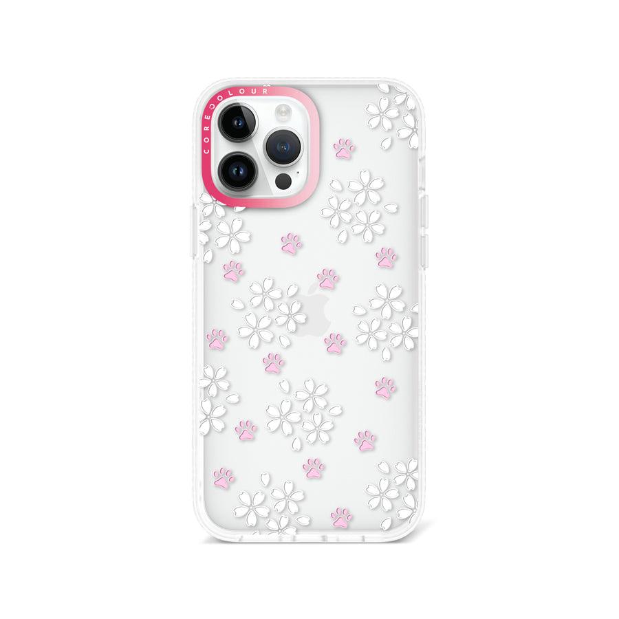 iPhone 13 Pro Max 桜と猫の肉球 スマホケース - 株式会社CORECOLOUR