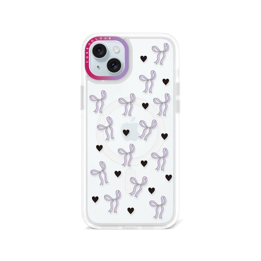 iPhone 15 Plus 紫色リボン スマホケース - 株式会社CORECOLOUR