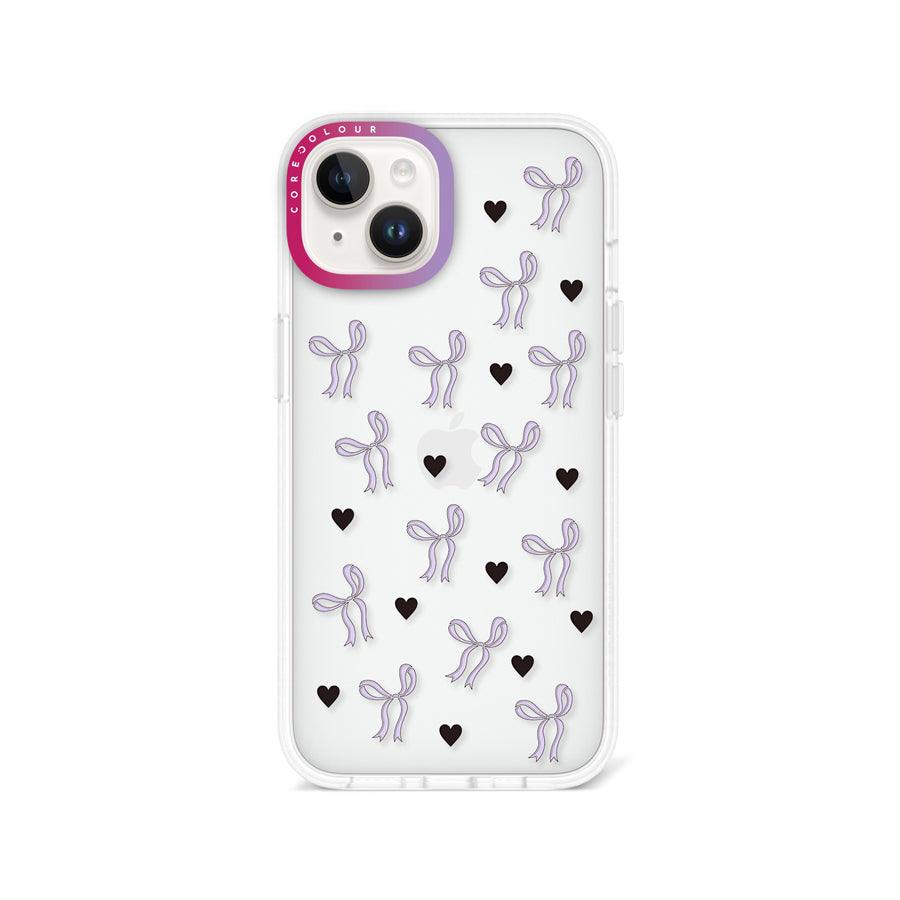 iPhone 14 紫色リボン スマホケース - 株式会社CORECOLOUR