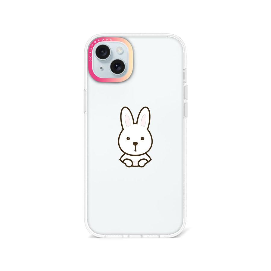 iPhone 14 Plus 見つめてくるウサギ スマホケース - CORECOLOUR