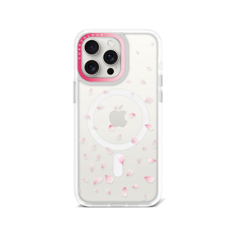 iPhone 15 Pro Max ピンク桜びら スマホケース - CORECOLOUR