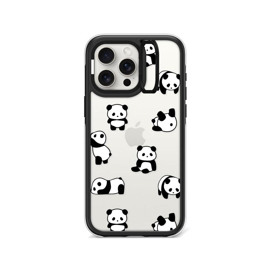 iPhone 15 Pro Max 可愛いパンダ達 カメラリングスタンド スマホケース - 株式会社CORECOLOUR