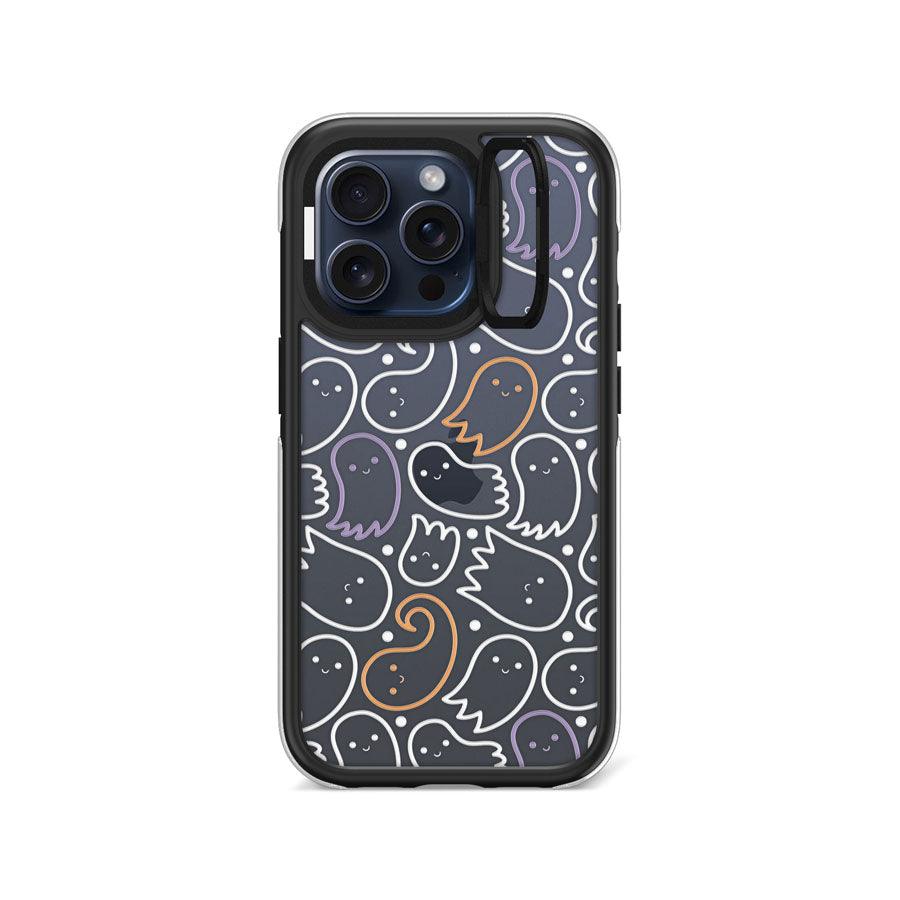 iPhone 15 Pro ゴースト カメラリングスタンド スマホケース - CORECOLOUR