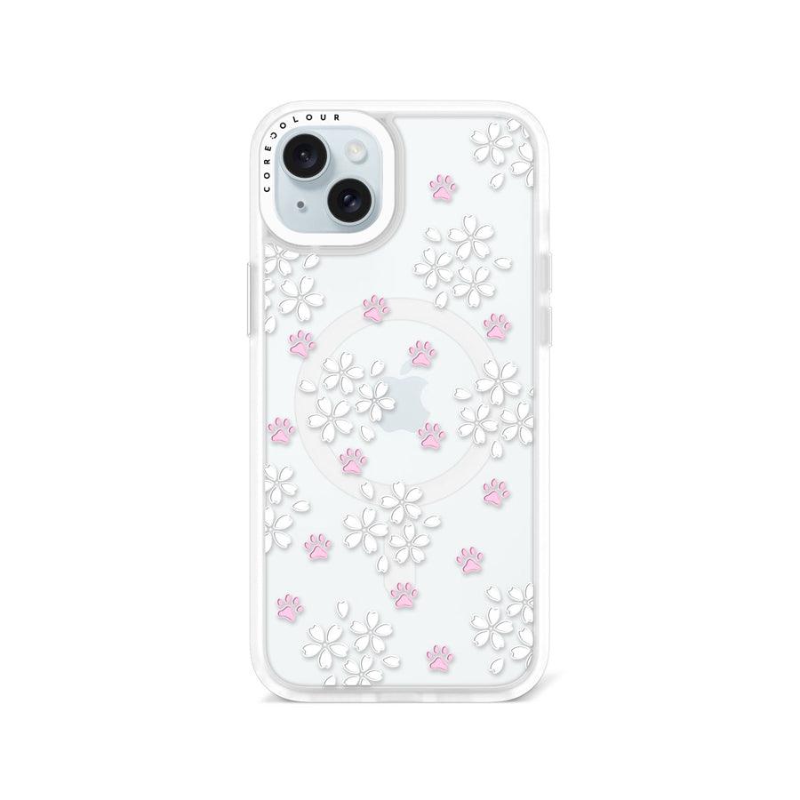 iPhone 15 Plus 桜と猫の肉球 スマホケース - 株式会社CORECOLOUR