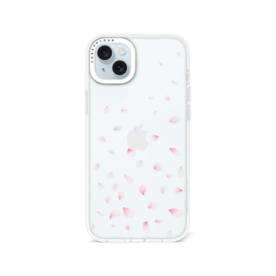 iPhone 14 Plus ピンク桜びら スマホケース - CORECOLOUR
