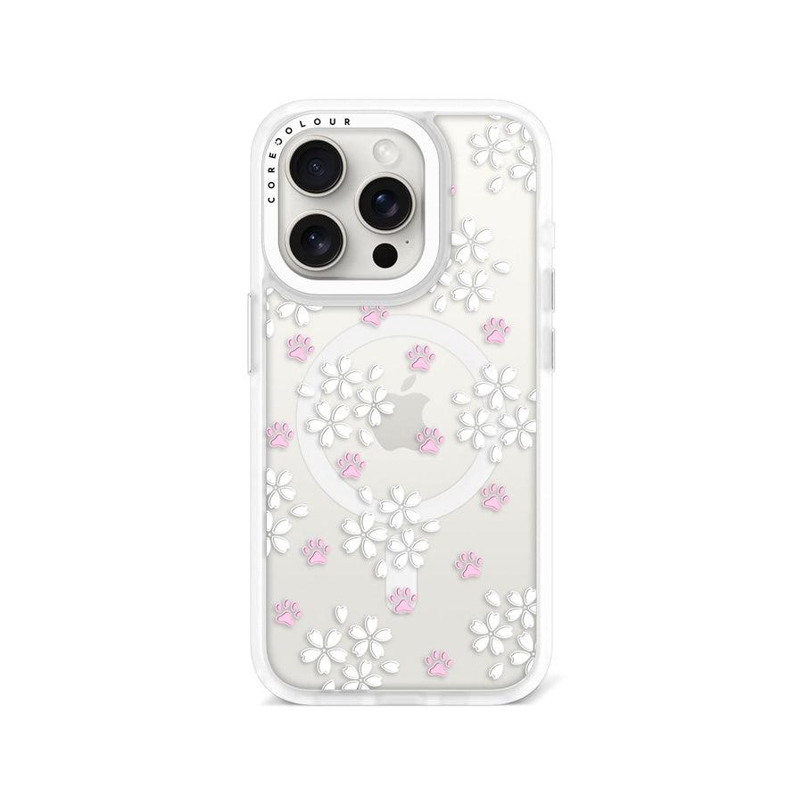 iPhone 15 Pro 桜と猫の肉球 スマホケース - 株式会社CORECOLOUR