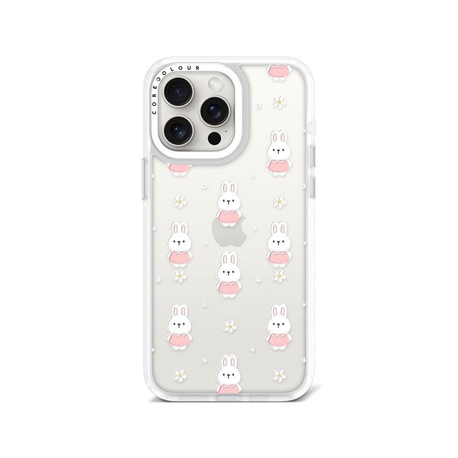 iPhone 15 Pro Max さくら色のウサギ スマホケース - CORECOLOUR