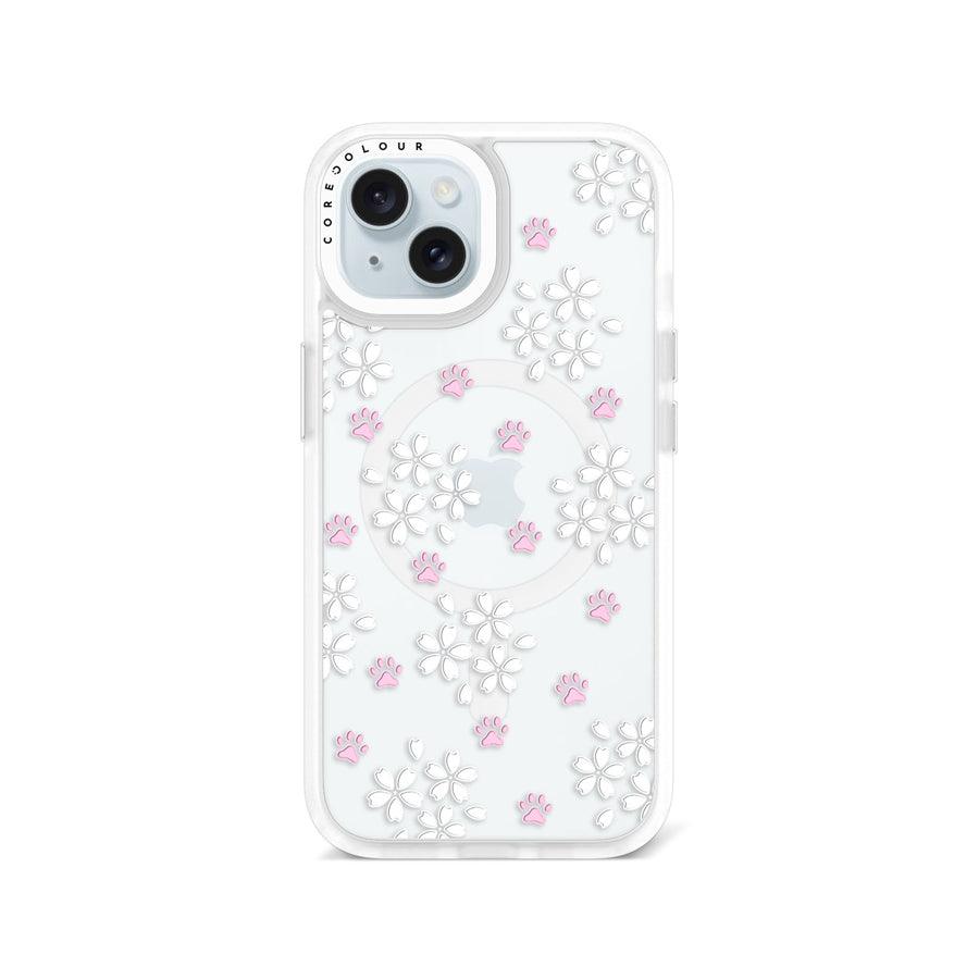 iPhone 15 桜と猫の肉球 スマホケース - 株式会社CORECOLOUR