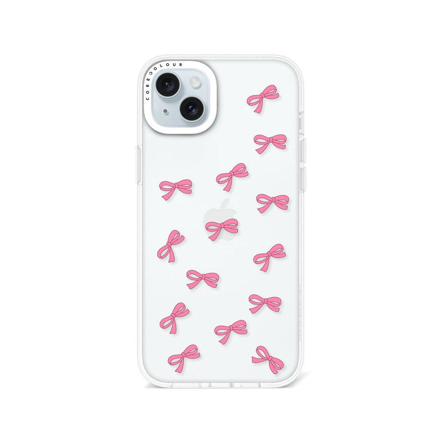 iPhone 14 Plus 可愛いピンクリボン スマホケース - CORECOLOUR