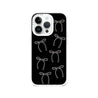 iPhone 14 Pro ブラックリボン スマホケース - CORECOLOUR