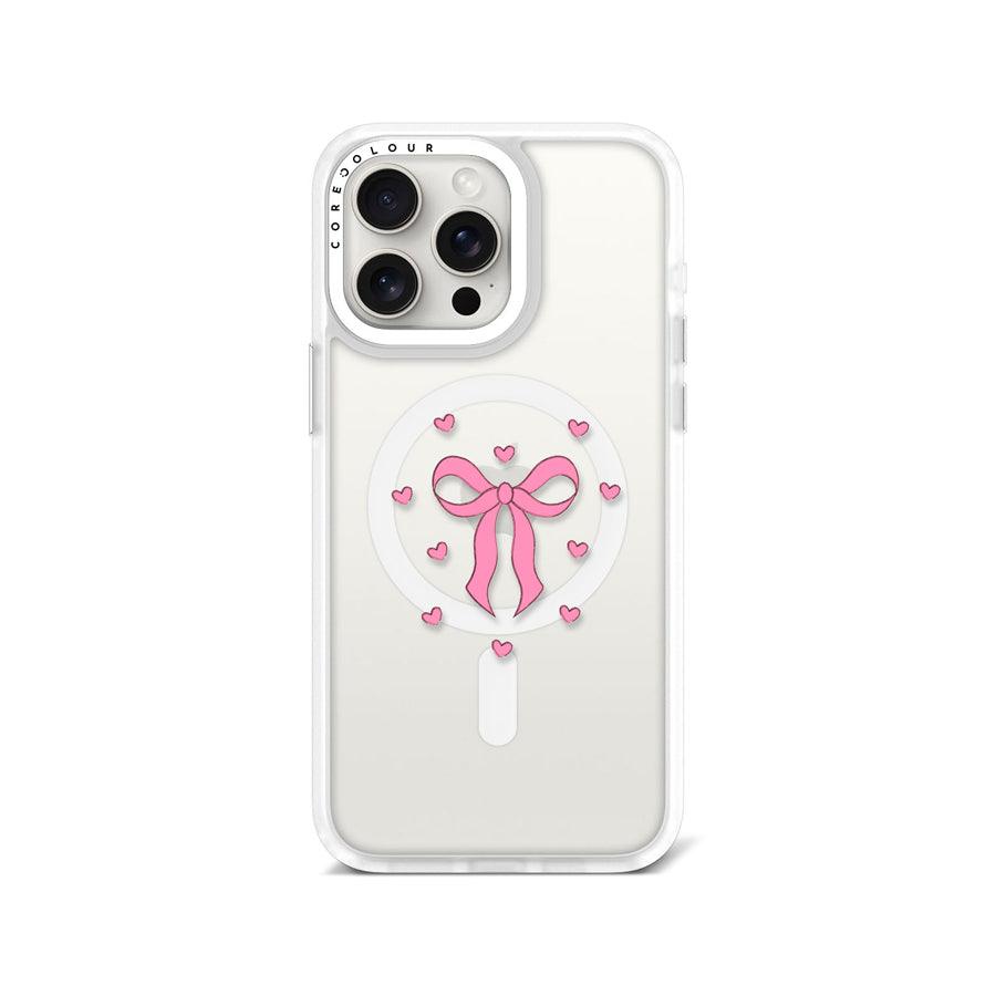 iPhone 15 Pro Max リボンハート スマホケース - CORECOLOUR