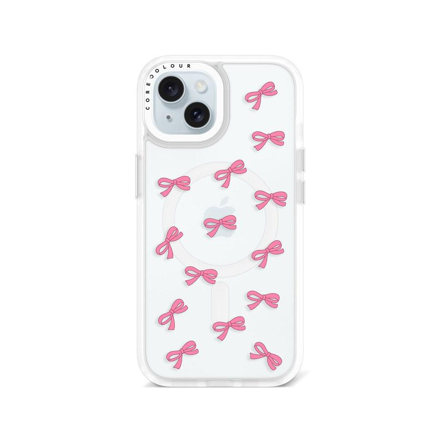 iPhone 15 可愛いピンクリボン スマホケース - 株式会社CORECOLOUR