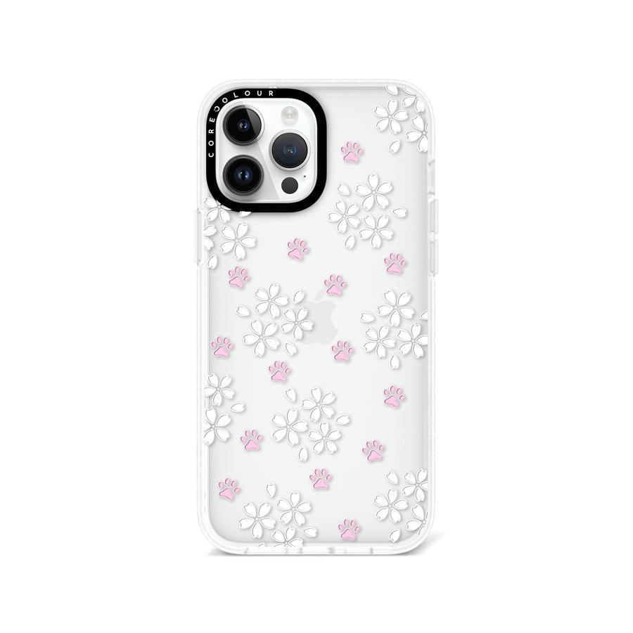 iPhone 13 Pro Max 桜と猫の肉球 スマホケース - CORECOLOUR