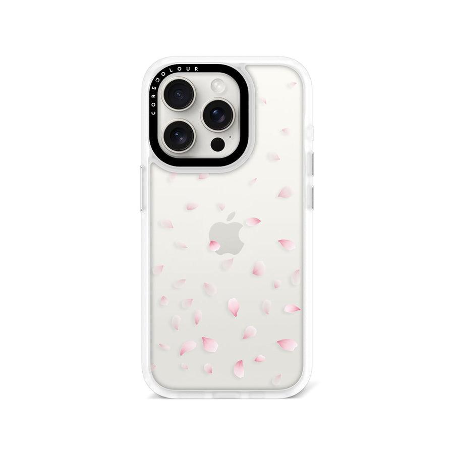 iPhone 15 Pro ピンク桜びら スマホケース - 株式会社CORECOLOUR