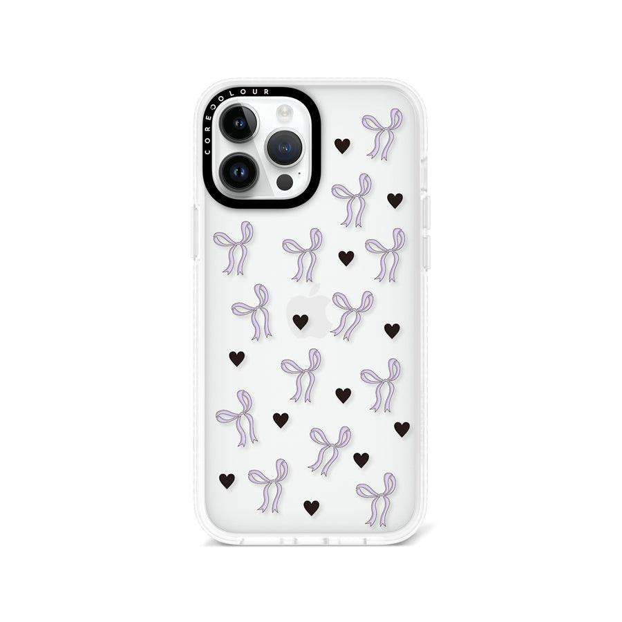 iPhone 13 Pro Max 紫色リボン スマホケース - 株式会社CORECOLOUR