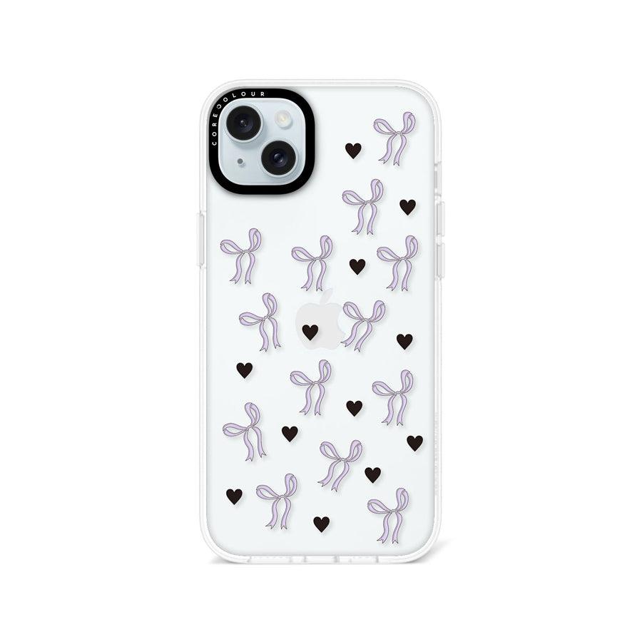 iPhone 14 Plus 紫色リボン スマホケース - 株式会社CORECOLOUR