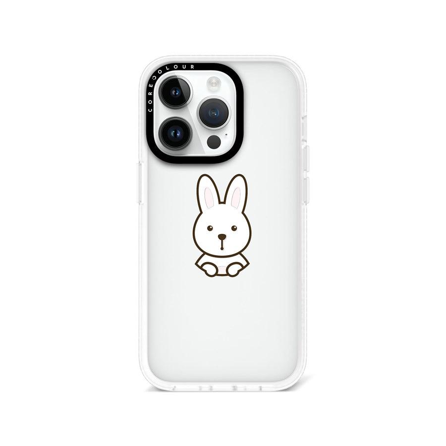 iPhone 14 Pro 見つめてくるウサギ スマホケース - CORECOLOUR