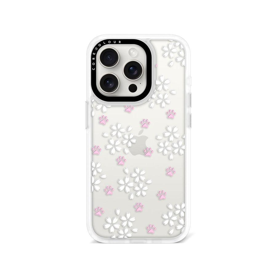 iPhone 15 Pro 桜と猫の肉球 スマホケース - 株式会社CORECOLOUR