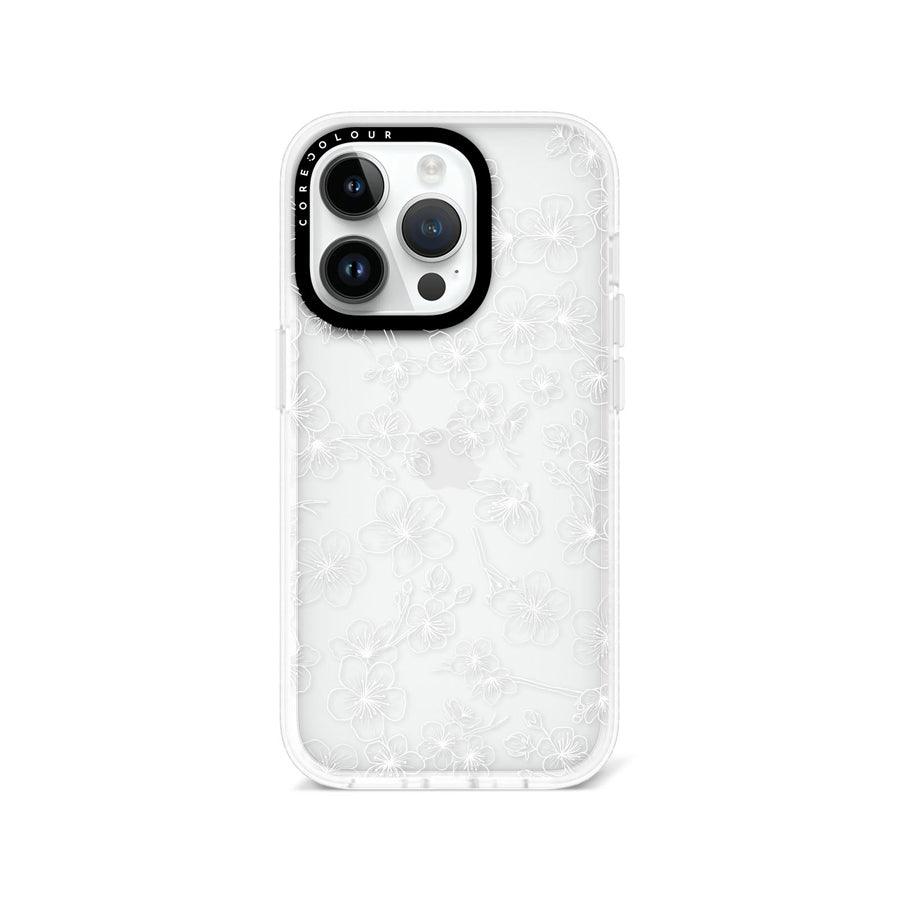 iPhone 14 Pro ホワイト桜 スマホケース - 株式会社CORECOLOUR