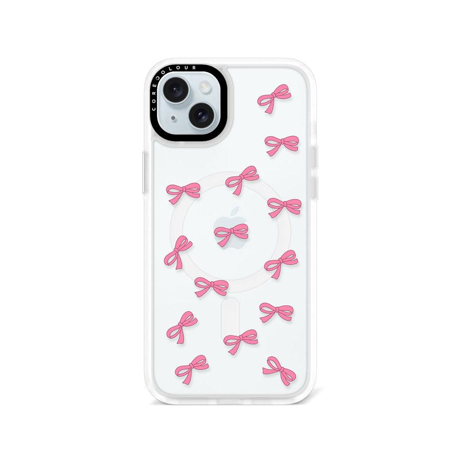 iPhone 15 Plus 可愛いピンクリボン スマホケース - 株式会社CORECOLOUR