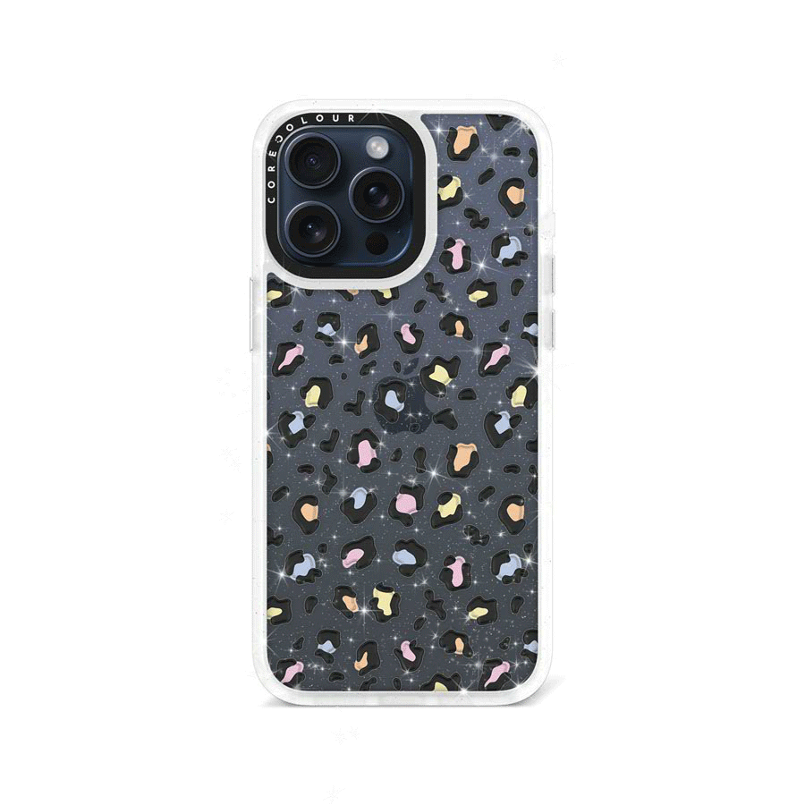 iPhone 15 Pro Max キラキラ レオパード柄 スマホケース - CORECOLOUR