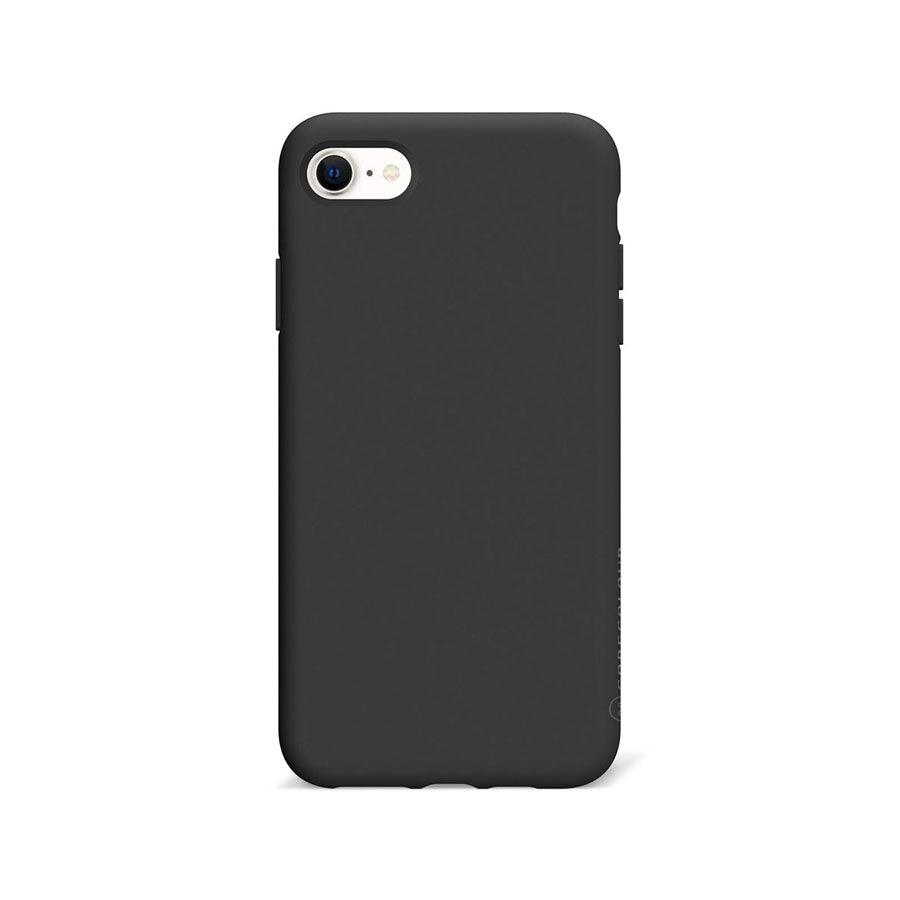 iPhone 8 ブラック シリコン スマホケース - CORECOLOUR