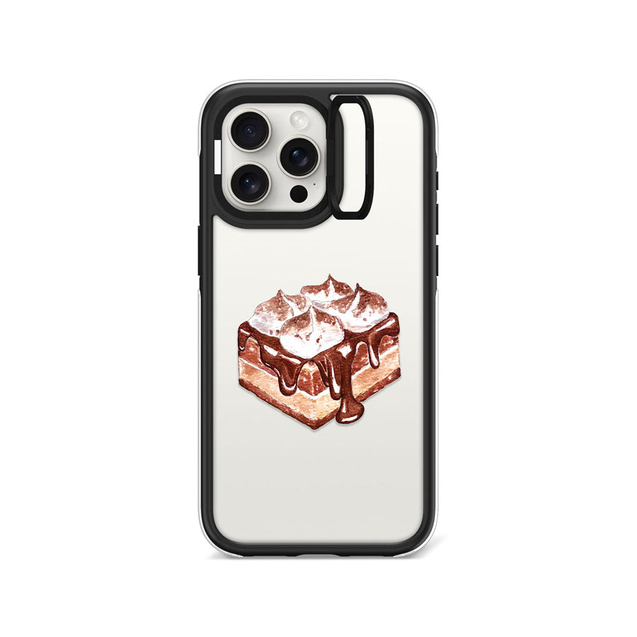 iPhone 15 Pro Max チョコケーキ カメラリングスタンドスマホケース - CORECOLOUR