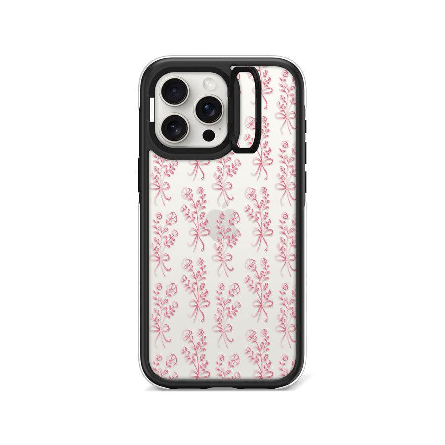 iPhone 15 Pro Max 幸せの花 カメラリングスタンドスマホケース - CORECOLOUR