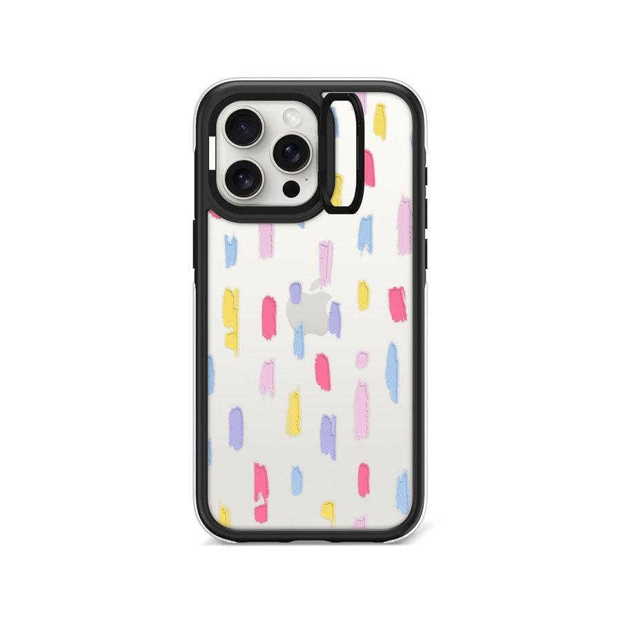 iPhone 15 Pro Max パステルカラー 雨 カメラリングスタンド スマホケース - CORECOLOUR