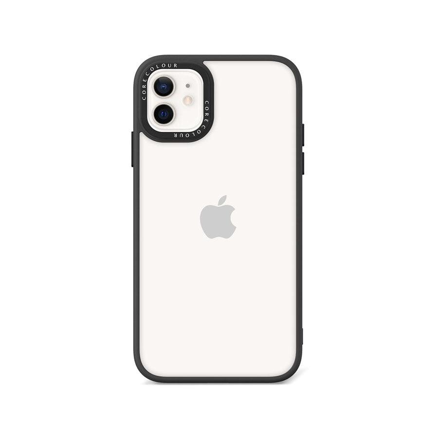 iPhone 11 ブラック クリア スマホケース - CORECOLOUR