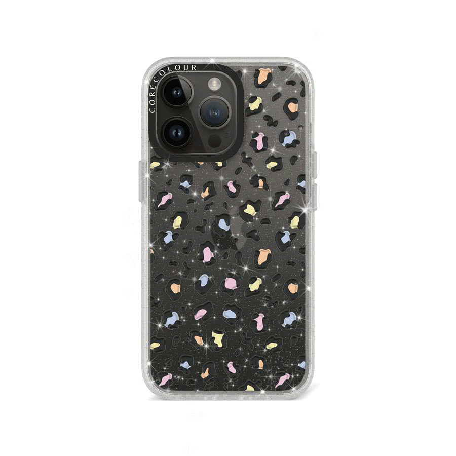 iPhone 13 Pro キラキラ カラフル レオパード柄 スマホケース - 株式会社CORECOLOUR