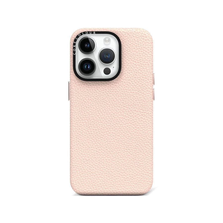 iPhone 14 Pro ピンク 本革 スマホケース MagSafe対応 - CORECOLOUR