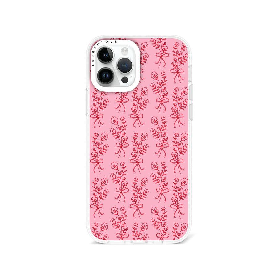 iPhone 12 Pro 幸せの花 ピンク スマホケース - CORECOLOUR