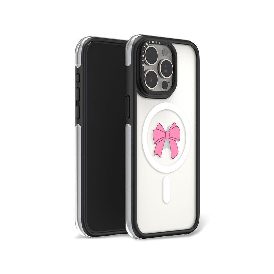 iPhone 15 Pro ピンクリボン カメラリングスタンド スマホケース MagSafe対応 - CORECOLOUR