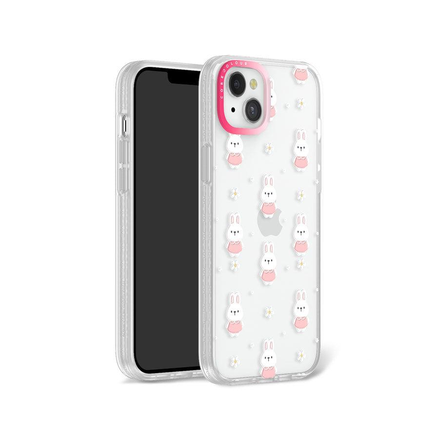 iPhone 14 Plus さくら色のウサギ スマホケース - CORECOLOUR