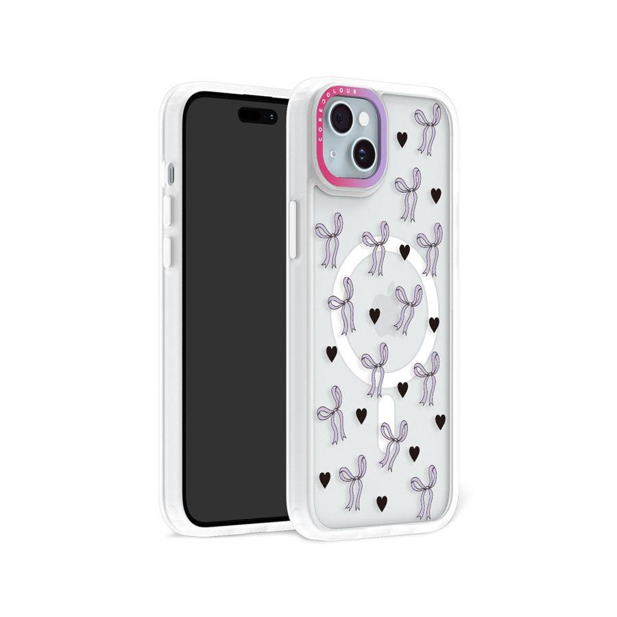 iPhone 15 Plus 紫色リボン スマホケース - 株式会社CORECOLOUR