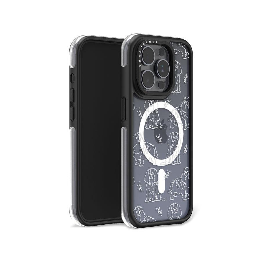 iPhone 15 Pro コッカースパニエル カメラリングスタンド スマホケース MagSafe対応 - CORECOLOUR