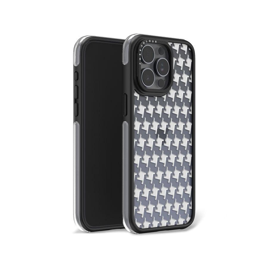 iPhone 15 Pro Max 千鳥格子柄 ミニ カメラリングスタンド スマホケース - 株式会社CORECOLOUR